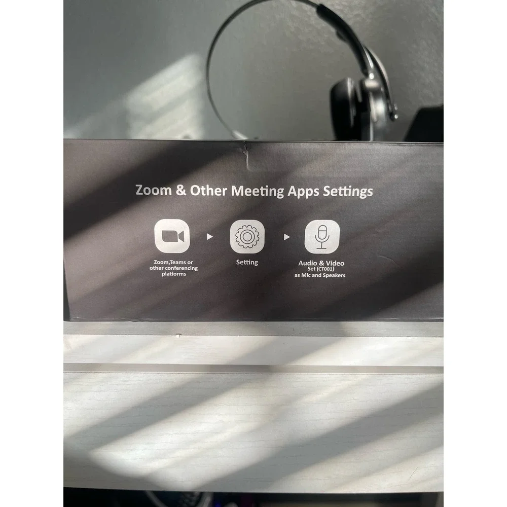 LEVN CT001 Wireless Headset with Microphone for Call Center/Office/Work